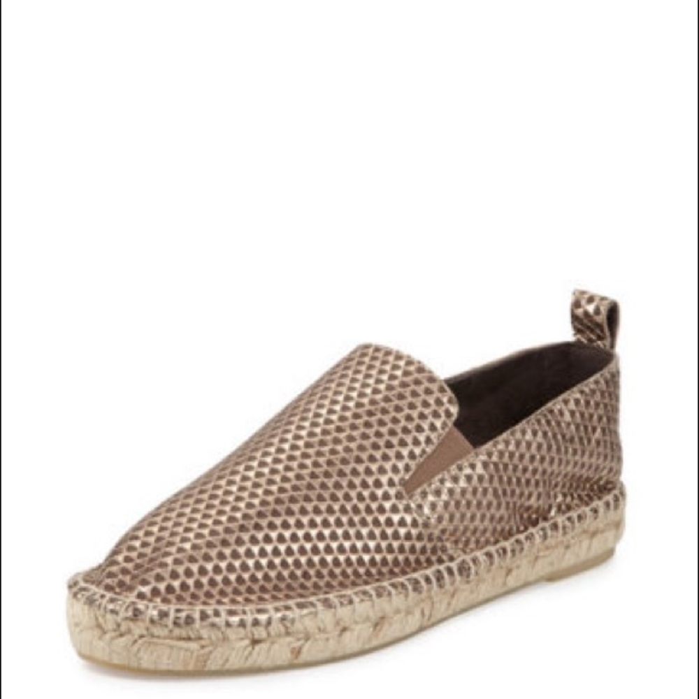 Vince Robin Bronze Metallic Leather Espadrilles - Picture 2 of 6